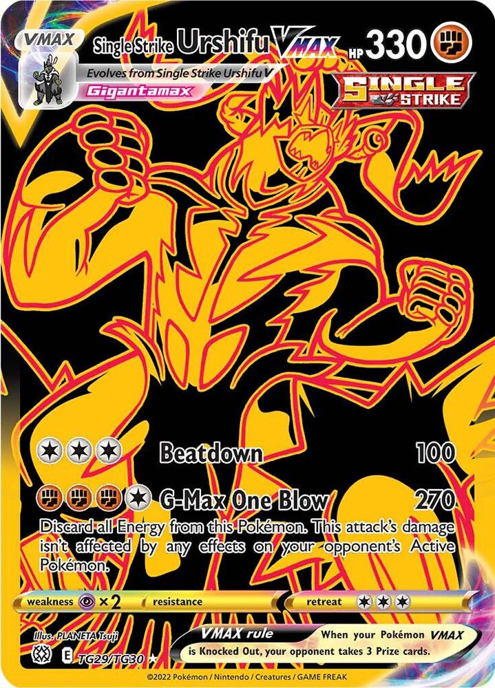 Single Strike Urshifu Vmax TG29/TG30 — Pokémon TCG: Sword & Shield — Lost Origin
