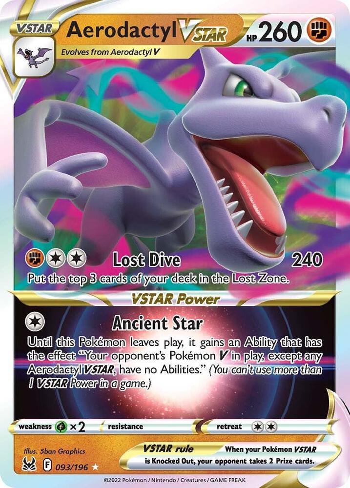 Aerodactyl VSTAR 093/196 — Pokémon TCG: Sword & Shield — Lost Origin