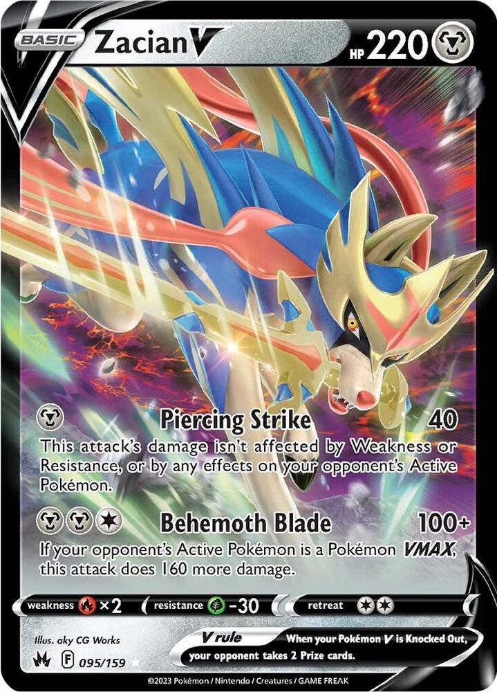 Zacian V 095/202 — Pokémon TCG: Sword & Shield Base Set