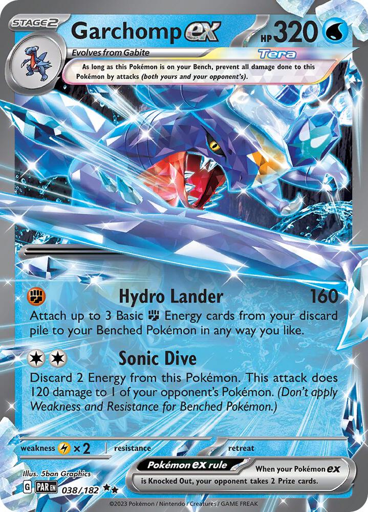 Garchomp ex 038/182 — Pokémon TCG: Scarlet & Violet