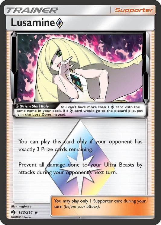 Lusamine 182/214 — Pokémon TCG: Sun & Moon — Lost Thunder