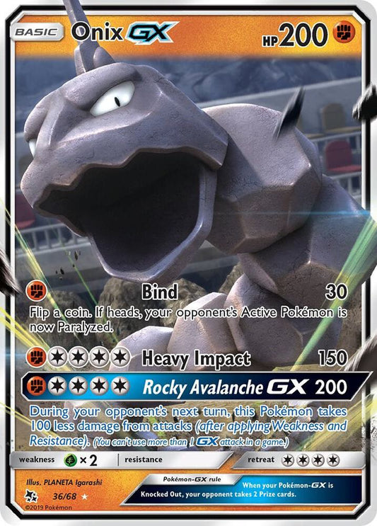 Onix GX 036/068 — Pokémon TCG: Hidden Fates