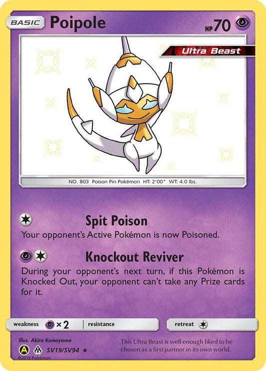 Poipole SV19/SV94 — Pokémon TCG: Sun & Moon — Hidden Fates: Shiny Vault
