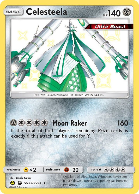 Celesteela SV32/SV94 — Pokémon TCG: Sun & Moon — Hidden Fates: Shiny Vault