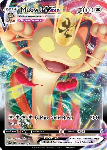 Meowth VMAX SWSH005 — Pokémon TCG: Sword & Shield — Black Star