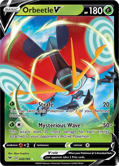 Orbeetle V 020/185 — Pokémon TCG: Sword & Shield — Vivid Voltage