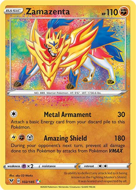 Zamazenta 102/185 — Pokémon TCG: Sword & Shield — Vivid Voltage