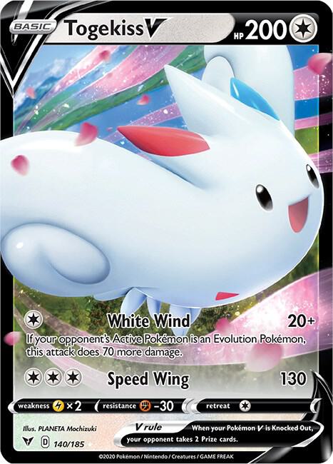 Togekiss V 140/185 — Pokémon TCG: Sword & Shield — Vivid Voltag