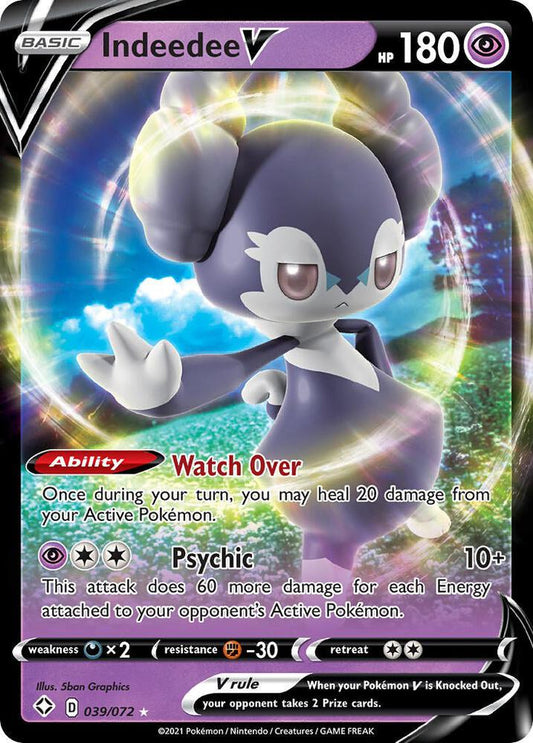 Indeedee V 039/072 — Pokémon TCG: Sword & Shield — Shining Fates