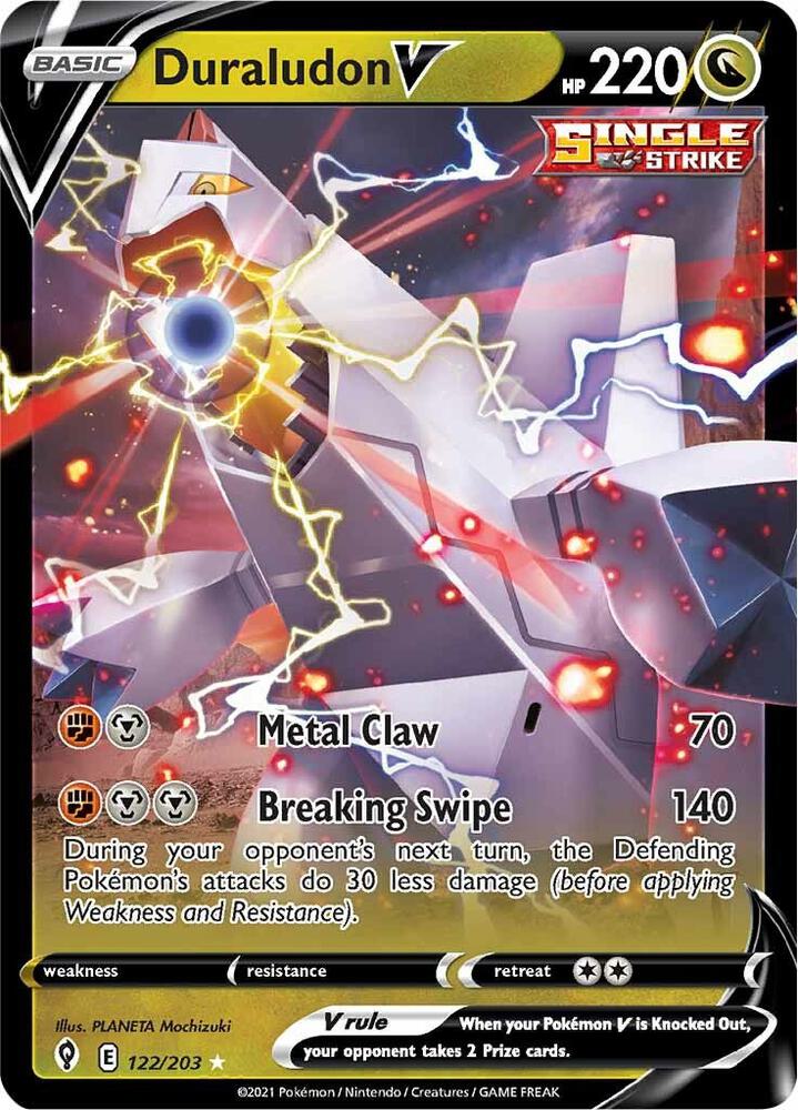 Duraludon V 122/203 — Pokémon TCG: Sword & Shield — Evolving Skies
