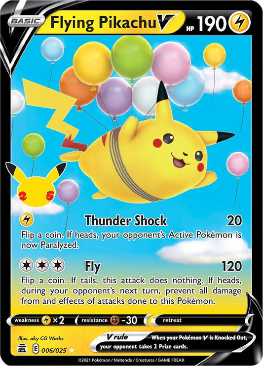 Flying Pikachu V 006/025 — Pokémon TCG: Celebrations