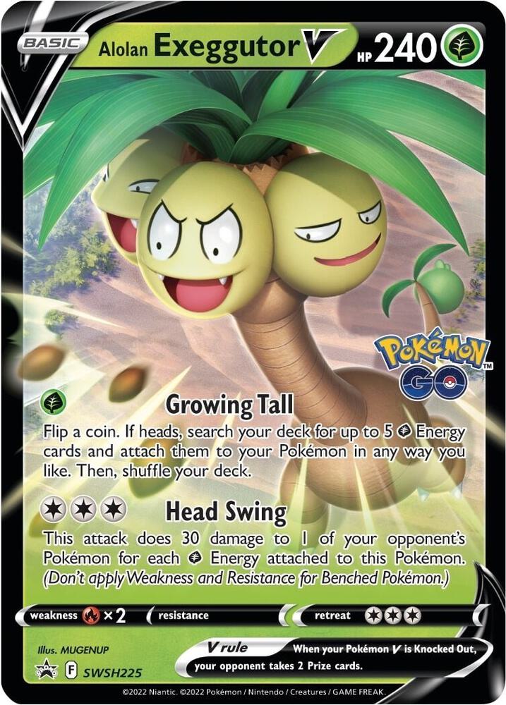 Alolan Exeggutor V SWSH225 — Pokémon TCG: Sword & Shield — Black Star Promos