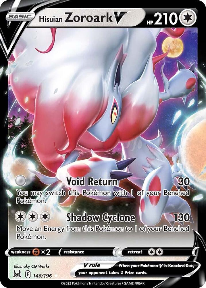 Hisuian Zoroark 146/196 — Pokémon TCG: Sword & Shield — Lost Origin