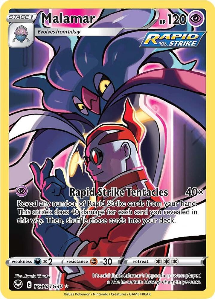 Malamar TG06/TG30 — Pokémon TCG: Sword & Shield — Silver Tempest — Trainer Gallery