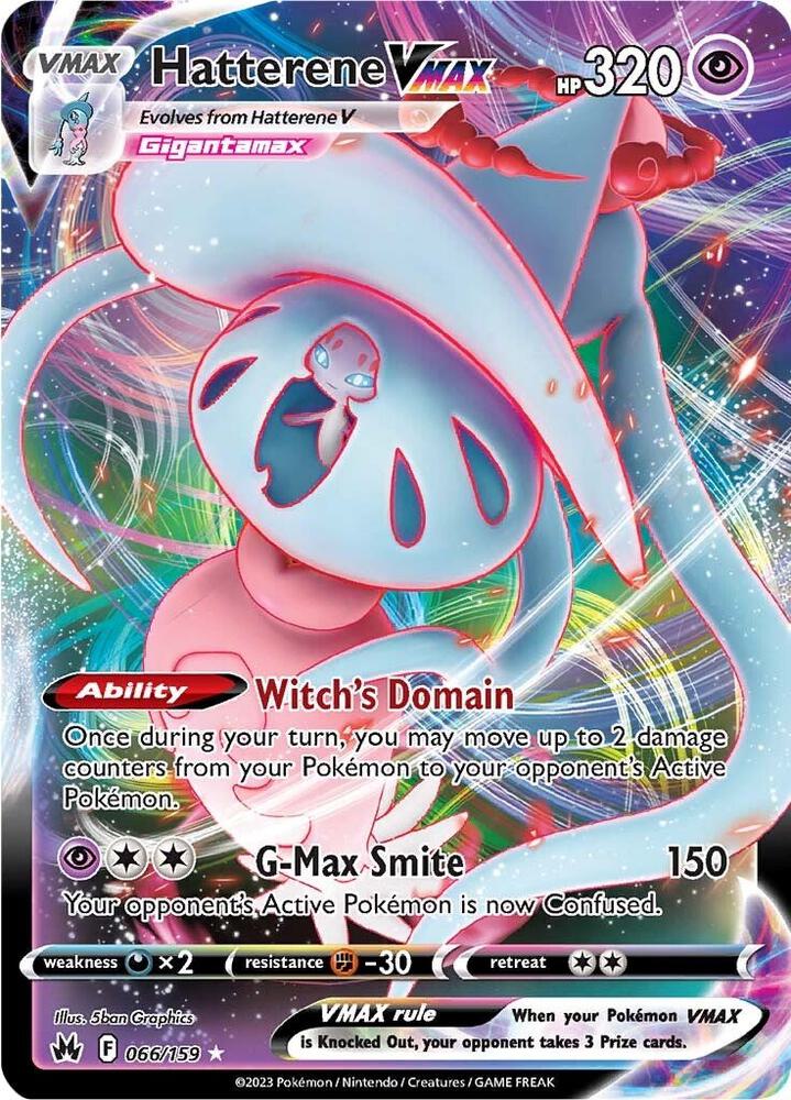 Hatterene Vmax 066/159 — Pokémon TCG: Sword & Shield — Crown Zenith