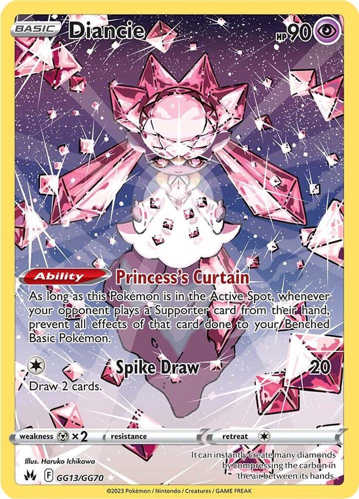 Diancie GG13/GG70 — Pokémon TCG: Crown Zenith — Galarian Gallery
