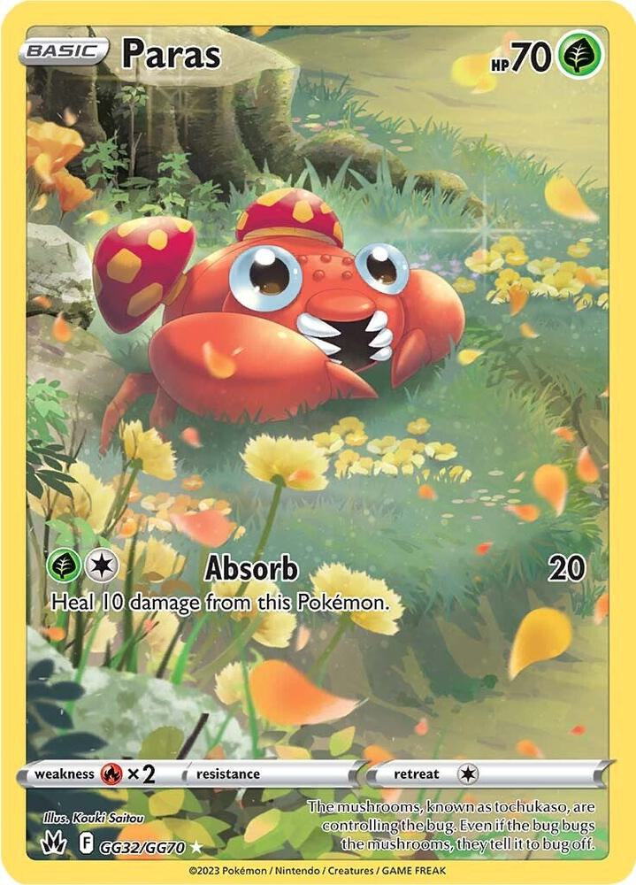 Paras GG32/GG70 — Pokémon TCG: Crown Zenith — Galarian Gallery