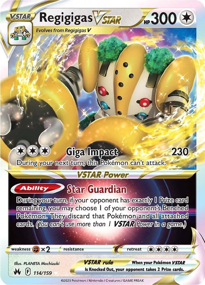 Regigigas VSTAR 114/159 — Pokémon TCG: Sword & Shield — Crown Zenith