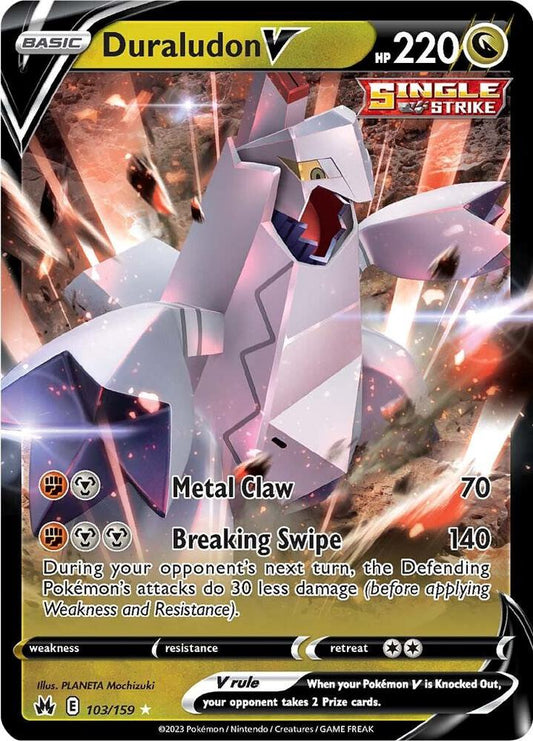 Duraludon V 103/159 — Pokémon TCG: Sword & Shield — Crown Zenith