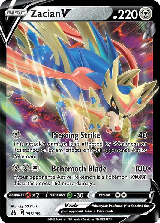 Zacian V 095/202 — Pokémon TCG: Sword & Shield Base Set