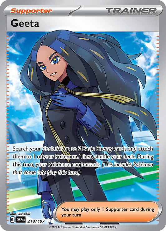 Geeta 218/197 — Pokémon TCG: Scarlet & Violet — Obsidian Flames