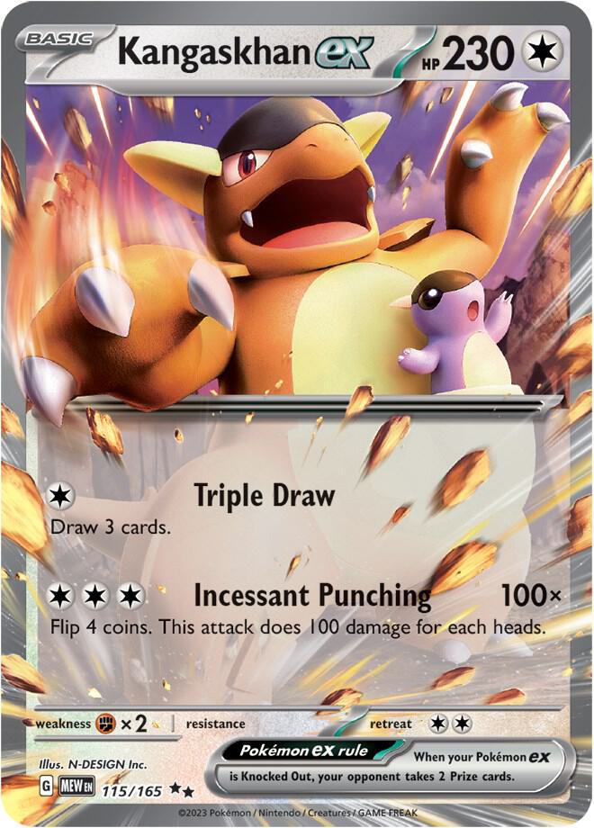 Kangaskhan ex 115/165 — Pokémon TCG: Scarlet & Violet — Pokémon 151