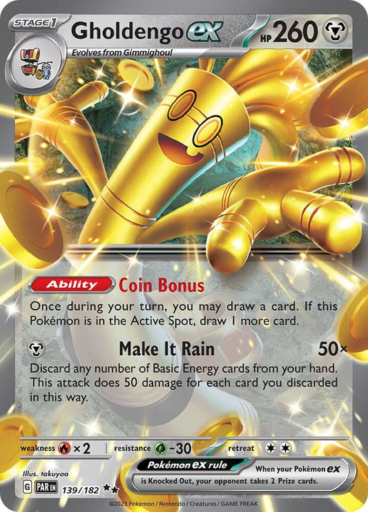 Gholdengo ex 139/182 — Pokémon TCG: Scarlet & Violet — Paradox Rift