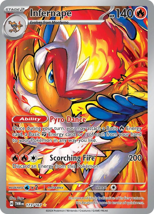 Infernape 173/167 — Pokémon TCG: Scarlet & Violet — Twilight Masquerade