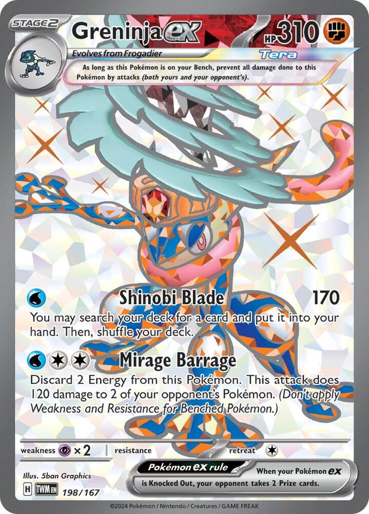 Greninja 198/167 — Pokémon TCG: Scarlet & Violet — Twilight Masquerade