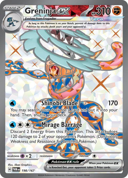 Greninja 198/167 — Pokémon TCG: Scarlet & Violet — Twilight Masquerade