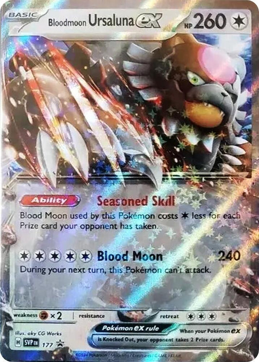 Bloodmoon Ursaluna ex SVP177 — Pokémon TCG: Scarlet & Violet — Black Star Promos