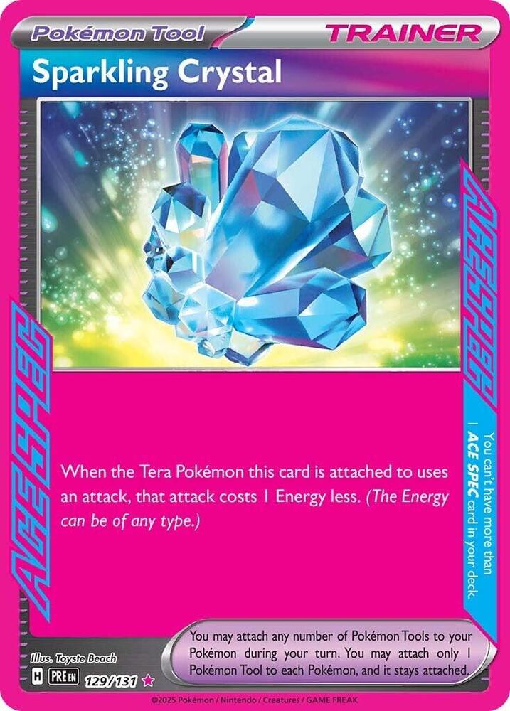 Sparkling Crystal 129/131 — Pokémon TCG: Scarlet & Violet — Prismatic Evolutions