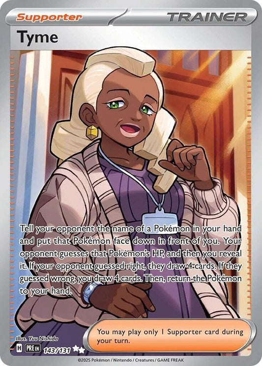 Tyme 143/131 — Pokémon TCG: Scarlet & Violet — Prismatic Evolutions