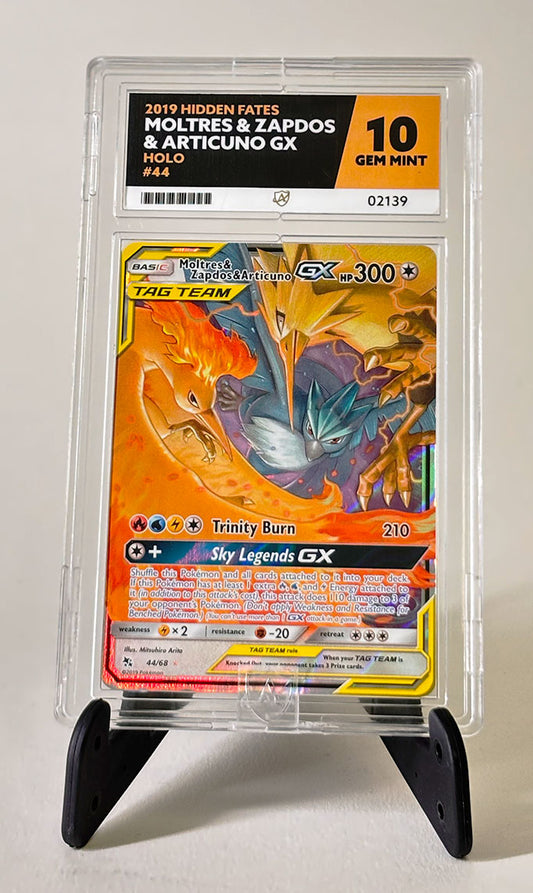 Moltres & Zapdos & Articulo GX #44 - 2019 Hidden Fates - ACE 10