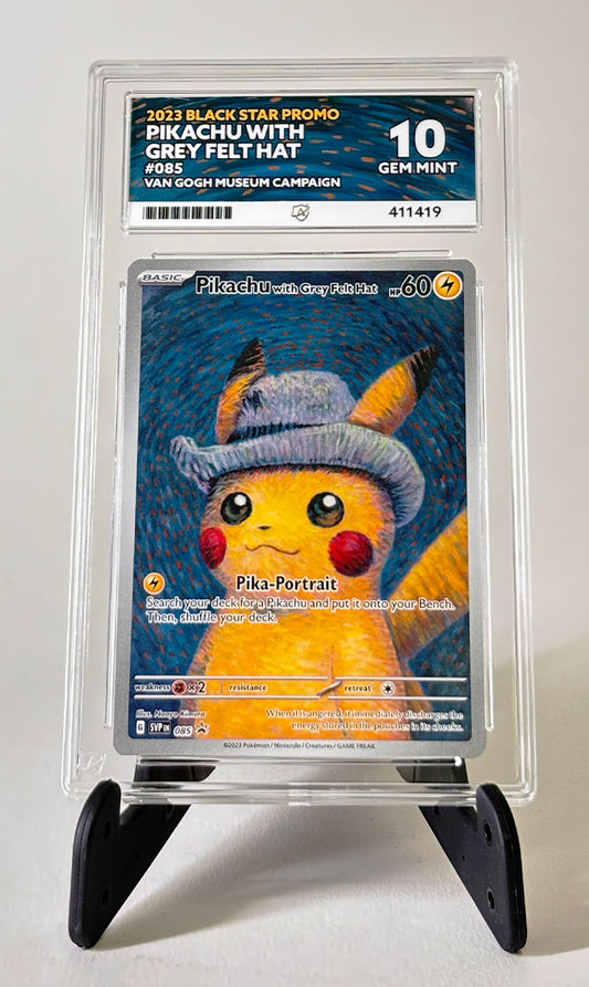Pikachu With Grey Felt Hat - Van Gogh Museum Campaign - ACE 10